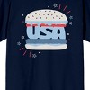 Americana USA Hamburger Men's Navy T-shirt - 2 of 3