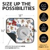 LunaLulinlk Dish Drying Mats, Pooh & The Gang Print Black Mesh Back, Ultra Absorbent 16” x 18” Counter Drying Mat, 2 Count - 2 of 4