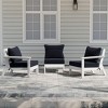 WestinTrends Avalon Outdoor Patio HDPE Loveseat Sofa with Patio Cushions - 2 of 4