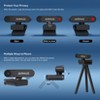 HANPURE Webcam No Mic with Privacy Cover, USB Web Cam for Computer and Laptop Plug & Play, Web Camera Without Audio, 78° Wide-Angle, 2K - 2 of 4