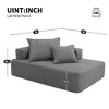 Special Frame U-Shaped Sectional Sofa: Luxe Boucle Floor Couch, Convertible, Spacious Foam-Filled - Ideal for Living Room - 4 of 4