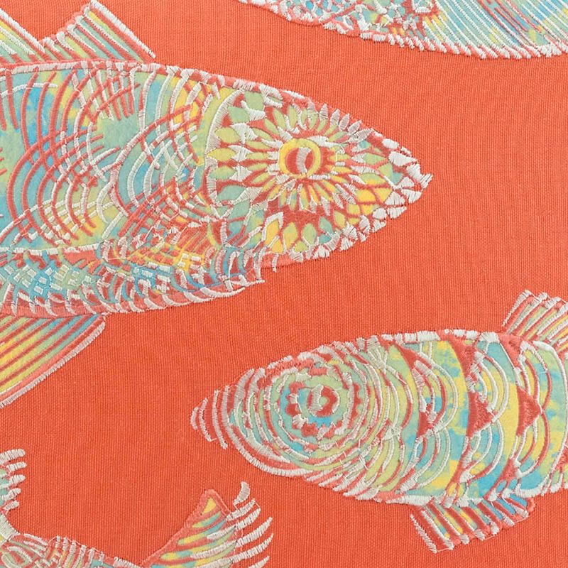 20&#34; x 20&#34; Batic Fish Decorative Throw Pillow Orange - Tommy Bahama, 4 of 8