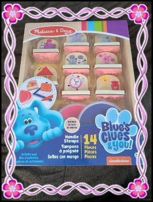 Find the top Melissa & Doug Blue's Clues & You-Wooden Handle Stamps Set Mod  online