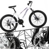 VisioGear 26 inch Mountain Bike for Teenagers Girls Women, 21 Speeds with Dual Disc Brakes and 100mm Front Suspension, White, 65*24.8*37.4 - image 4 of 4