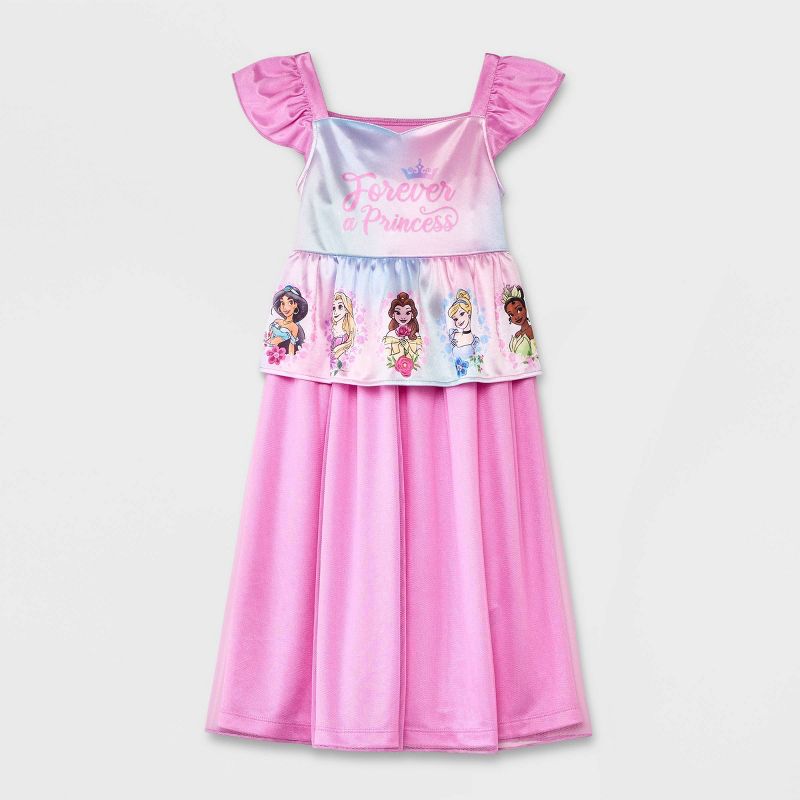 Toddler Girls&#39; Disney Princess Forever Fantasy NightGown - Pink, 1 of 5