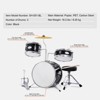 3-Piece Kids Drum Set, 14 in Beginner Drum Set with Adjustable Throne Cymbal Pedal, Starter Drum Kit for Child Kids - 3 of 4