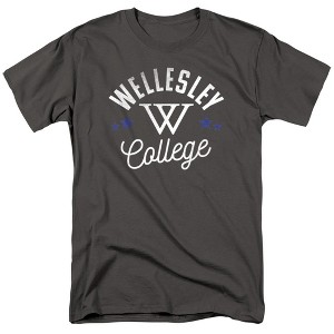 Men's Wellesley College Official Blue T-Shirt - 1 of 4