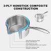 Stainless Steel Pots and Pans Set, imarku Nonstick 11-Piece Kitchen Cookware Sets, Induction Cookware Cooking Pan Set, Dishwasher & Oven Safe Pans - 3 of 4