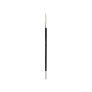Creative Mark Pro Stroke Premium White Chungking Hog Bristle Artist Paint Brush - Round  - Natural Bristle Brush w/ Great Control Suitable for Oils, - 1 of 4