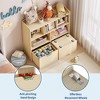 GustoWave Toy Storage Cabinet with Movable Drawers, Kids Bookshelf with Hidden Wheels, Multifunctional Storage Organizer for Playroom - 2 of 4