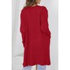 Coolmee Women's Long Sleeve Casual Knit Cardigan Open Front Cozy Sweater Coat with Pockets - 3 of 3