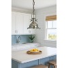Beachcombers 11.5" x 13" x 18" Stainless Steel Porthole Chain Hanging Pendant Lamp - 2 of 2