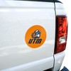 University of Tennessee Martin Secondary Logo Automotive Car Window Locker Circle Bumper Sticker - 4 of 4