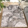 Machine Washable Runner Rug, Modern Abstract Hallway Carpet, Non-Slip Foldable Low Pile Floor Mat for Bedroom Kitchen - 2 of 4
