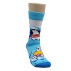 Penguin Surfing with a Cool Polar Bear Socks (Tween Sizes, Small) from the Sock Panda - 3 of 4