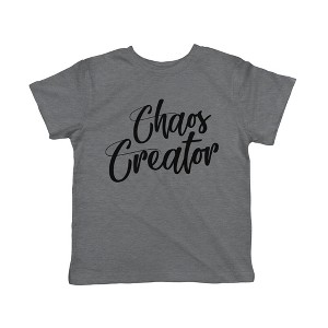 Toddler Chaos Creator T Shirt Funny Trouble Maker Baby Infant T Shirt Kids Gift - Crazy Dog Toddler T Shirt - 1 of 4