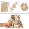 ROBOTIME Marble Run Kit 3D Wooden Jigsaw Puzzles Model to Build for Adults Birthday Gift, Beige, 10"*9"*8" - 4 of 4