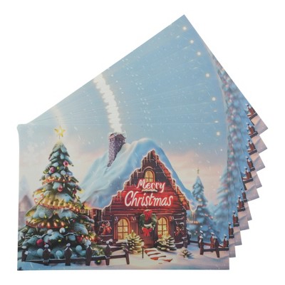 Unique Bargains Christmas Greeting Card Multicolor 4.5"x3.1" 10Pcs