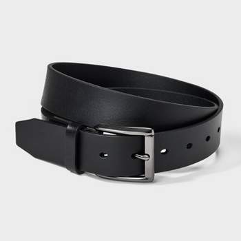 Men's Casual Leather Belt - Goodfellow & Co™ Black