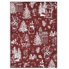 Christmas Area Rug, Foldable Washable Soft Carpet with Non Slip Backing, Low Pile Indoor Printed Floor Mat for Living Room, Bedroom - 3 of 4