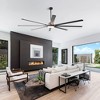 VACZON 100" Black Modern Industrial LED Ceiling Fan with Lights and Remote - 3 of 4
