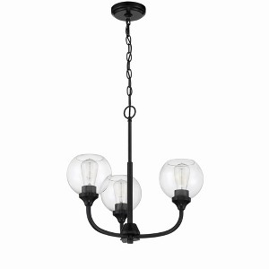 Craftmade Lighting Glenda 3 - Light Chandelier in  Flat Black - 1 of 1