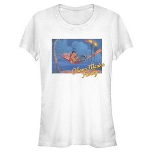 Juniors Lilo & Stitch Ohana Means Family Hammock T Shirt - 1 of 4