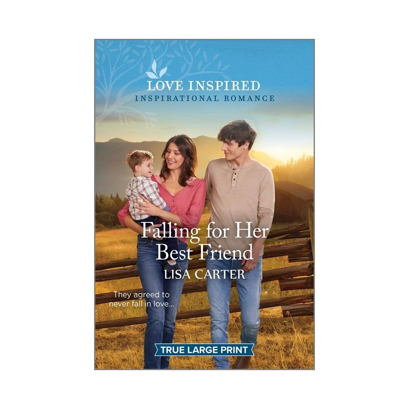 Falling for Her Best Friend - Large Print by  Lisa Carter (Paperback), 1 of 2