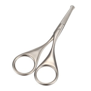 Unique Bargains Round Head Nose Hair Tweezers Stainless Steel Silver Tone 3.86"x1.93" 1 Pc - 1 of 4