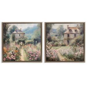 Stupell Industries Quaint French Country Garden, 18" x 18" (Set of 2) - 1 of 4