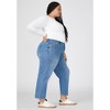 ELOQUII Women's Plus Size The Naomi Comfort Stretch Straight Leg Jean Crop - 3 of 4