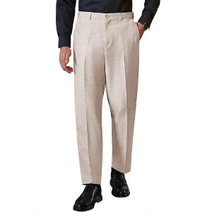 COOFANDY Men Classic Fit Dress Pant Casual Flat Front Pant Expandable Waist Suit Pant - 1 of 4