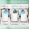 Tangkula 3-in-1 Portable Air Conditioner 8000 BTU ASHRAE AC Unit Air Cooler w/ 24H Timer White - 4 of 4