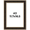 PosterPalooza | Ornate Brown Picture Frame - UV Acrylic, Foam Board Backing, Hanging Hardware - 2 of 4