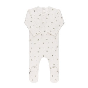 Aurora Classics - Baby Footie/ 1 Piece Pajama - Floral Print Collection - 1 of 2