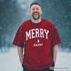 Merry Daddy Retro Christmas T-Shirt, Matching Family Holiday Tee| OrnamentallyYou - 4 of 4