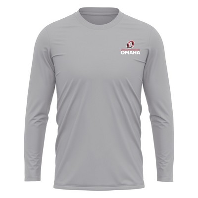 Men's University of Nebraska at Omaha Adult Sport Long Sleeve Left Chest Logo
