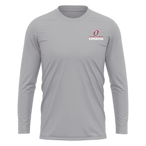 Men's University of Nebraska at Omaha Adult Sport Long Sleeve Left Chest Logo - 1 of 4