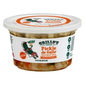 Grillo's Fresh Thick & Chunky Medium Pickle de Gallo Salsa - 14oz