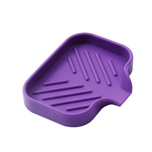 Silicone Bathroom Soap Dishes with Drain Spout-Bathroom and Kitchen Sink Organizer - 1 of 1