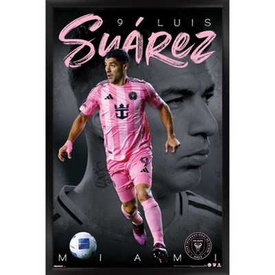 Trends International MLS Inter Miami CF - Luis Suárez 25 Framed Wall Poster Prints
