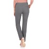 Rekucci Women's Pull-On Straight Leg Pants with Pockets & Tummy Control – Office Workwear Stretch Trousers - 3 of 4
