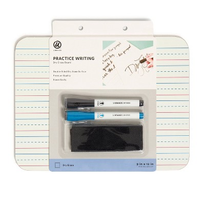 U Brands 9"x12" Dry Erase Lap Board Value Pack