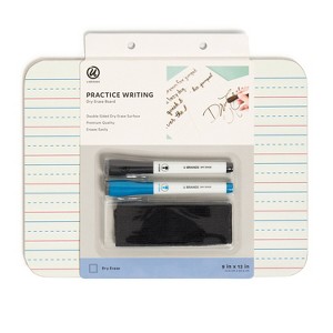 U Brands 9"x12" Dry Erase Lap Board Value Pack - 1 of 4