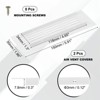 Unique Bargains Aluminum Alloy Cabinet Wardrobe Shoe Closet Rectangle Ventilation Grilles 2 Pcs - 2 of 4