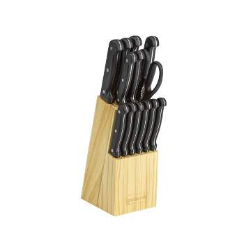  Ninja K32017 Foodi NeverDull Premium Knife System, 17 Piece  Knife Block Set with Built-in Sharpener, German Stainless Steel Knives,  Black: Home & Kitchen