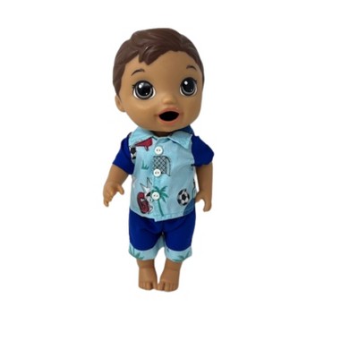 Doll Clothes Superstore Handmade Soccer Print Doll Clothes Fit 12 Inch Baby Alive And Little Baby Dolls
