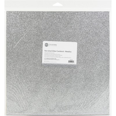 ETC Papers Non-Shed Glitter Cardstock 12"X12" 10/Pkg-Metallics