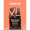 Canson XL Series Sketch Pad, Recycled, Foldover Binding, 100 Sheet, 9x12 inch, Pack of 3 - 2 of 4