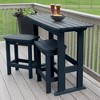 Lehigh 3pc Outdoor Counter Height Set - Federal Blue - highwood - 2 of 4